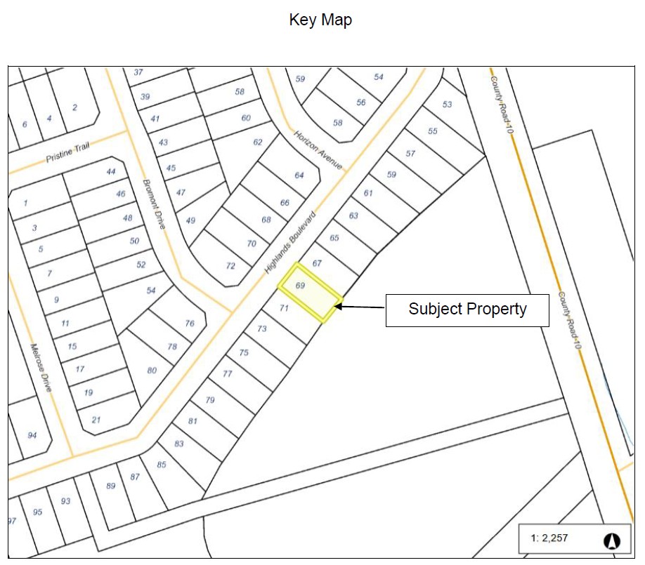 Key Map 69 Highlands Blvd (Cavan)