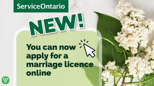 Service Ontario Marriage License Portal Advertisement